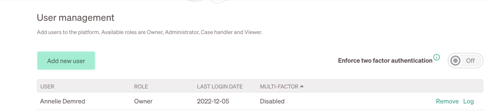Enforce 2FA