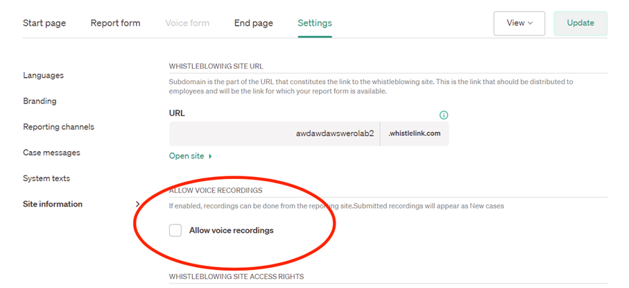 Enable voice message.